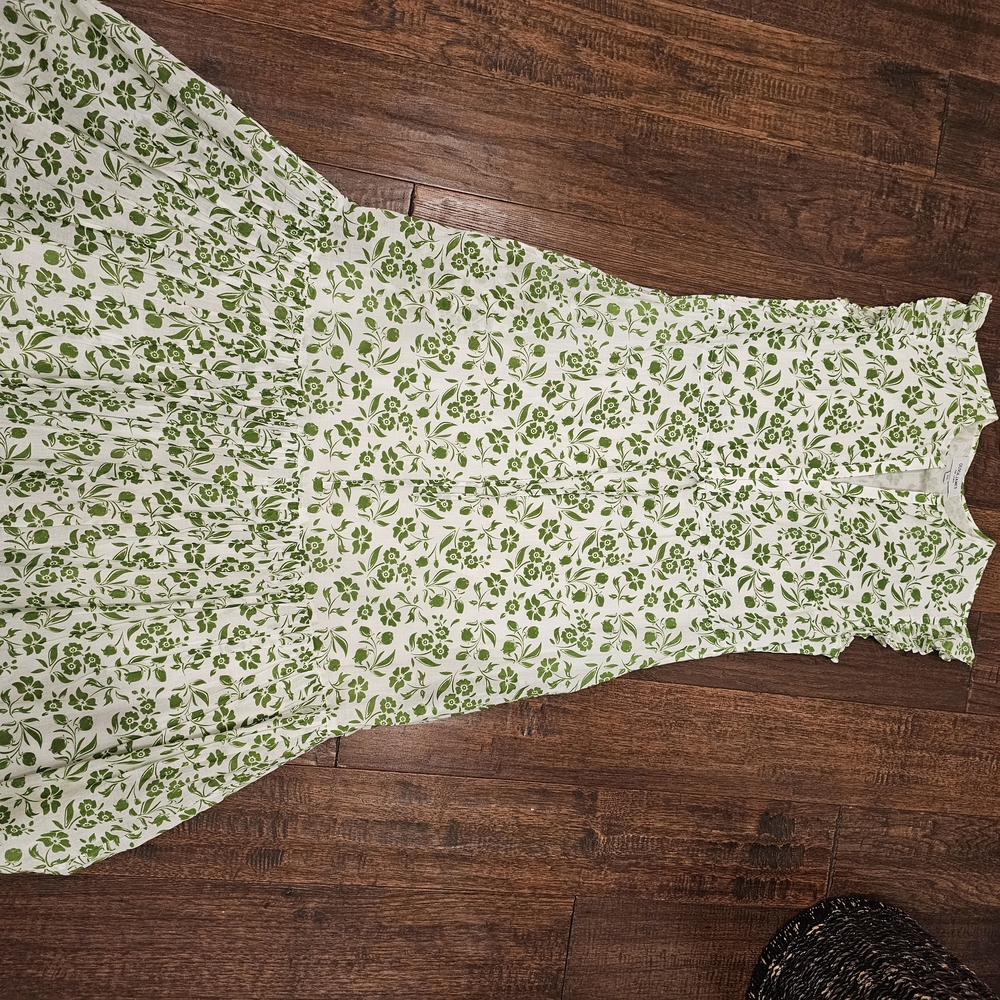 Lily Pulitzer Green Floral Sleeveless Maxi Dress